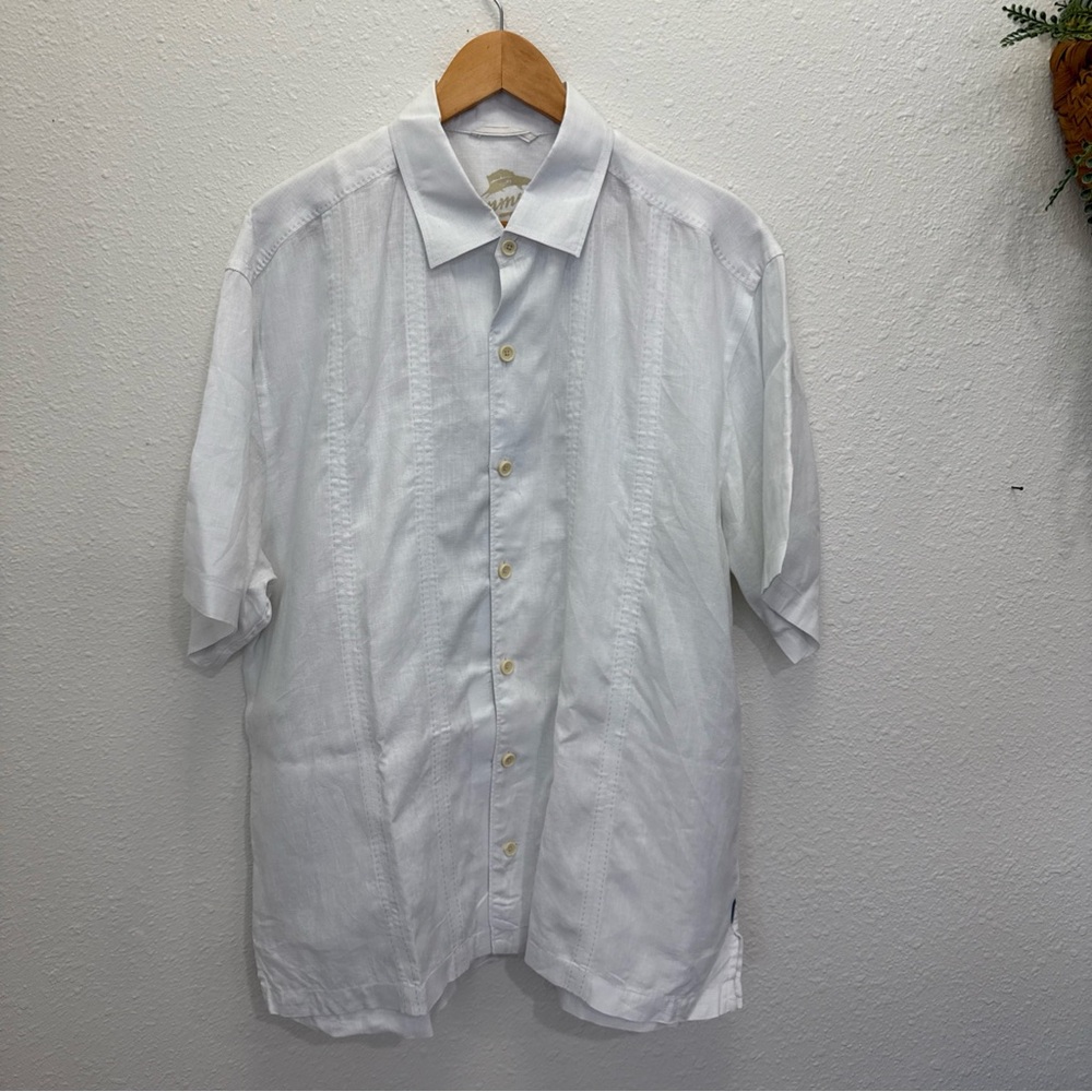 Tommy Bahama White Men's Linen Shirt